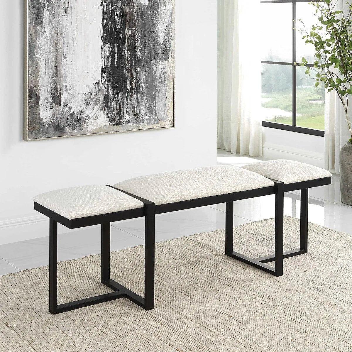 The Uttermost - Triple Cloud Bench - 23761 - Canada Light Shop