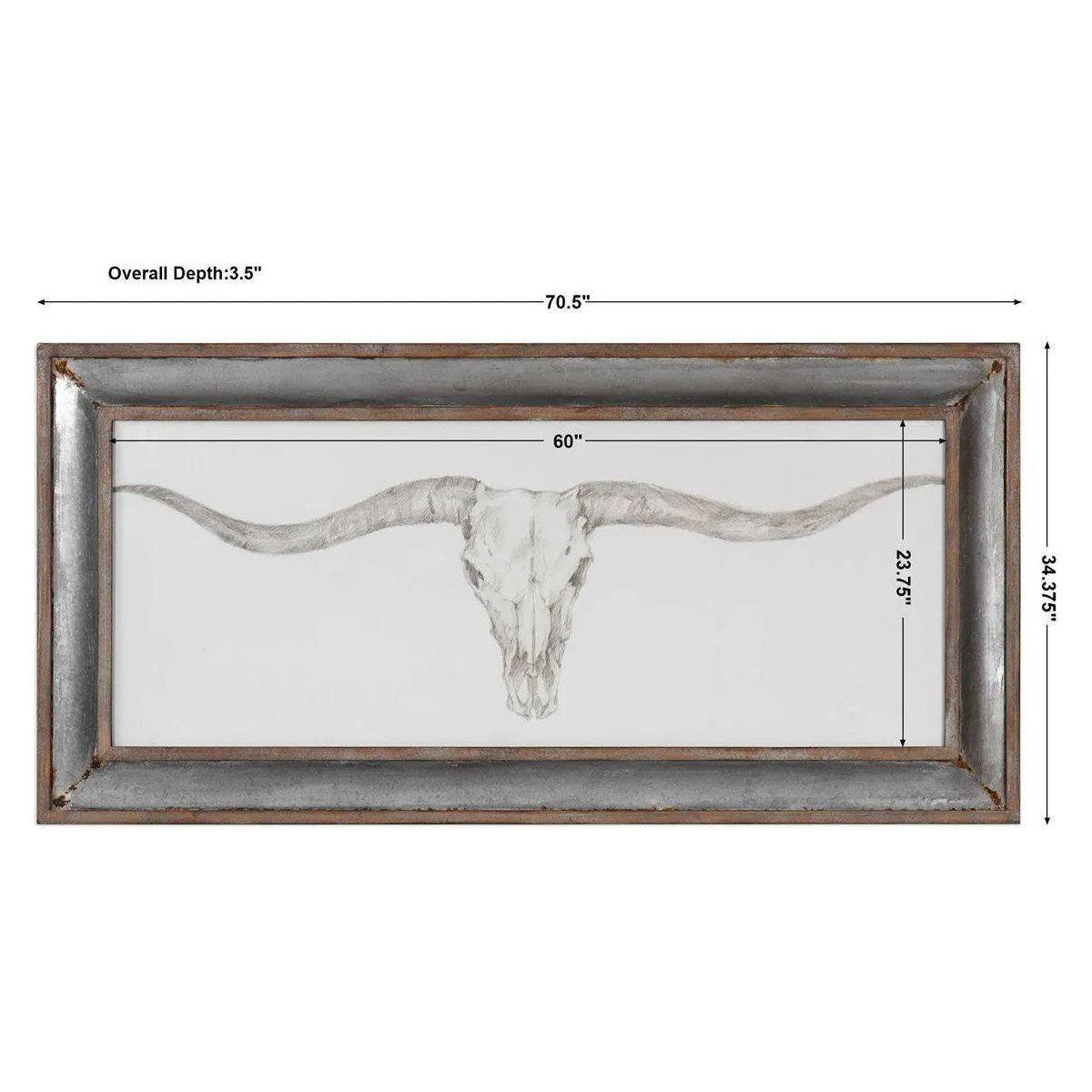 The Uttermost - Western Skull Mount Wall Art - 51106 - Canada Light Shop