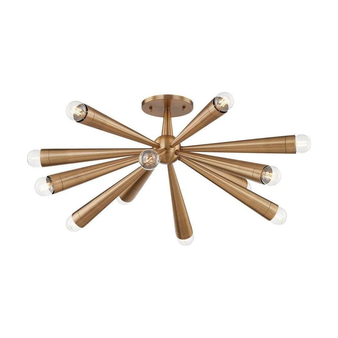 Troy Lighting - Keanu Semi Flush Mount - C1030-PBR - Canada Light Shop