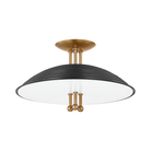 Troy Lighting - Larkin Semi Flush Mount - C4416-PBR/SBK - Canada Light Shop
