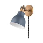 Troy Lighting - Makin Wall Sconce - PTL1210-PBR/SBL - Canada Light Shop