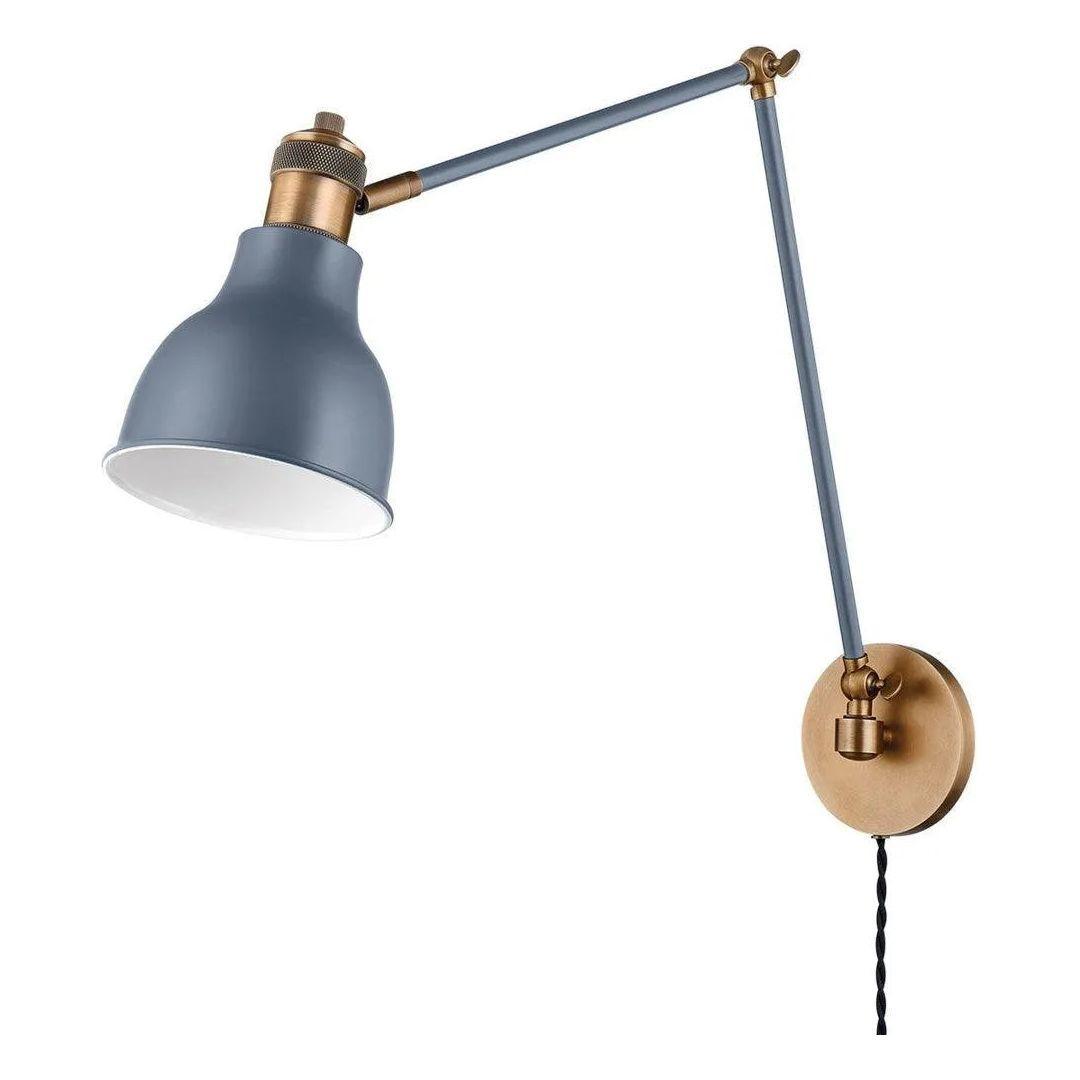 Troy Lighting - Makin Wall Sconce - PTL1219-PBR/SBL - Canada Light Shop