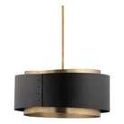 Troy Lighting - Roux Pendant - F4413-PBR/SBK - Canada Light Shop