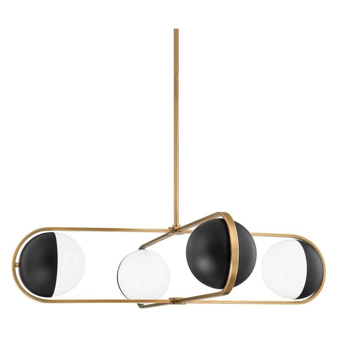 Troy Lighting - Willard Chandelier - F9942-PBR/SBK - Canada Light Shop