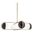 Troy Lighting - Willard Chandelier - F9942-PBR/SBK - Canada Light Shop