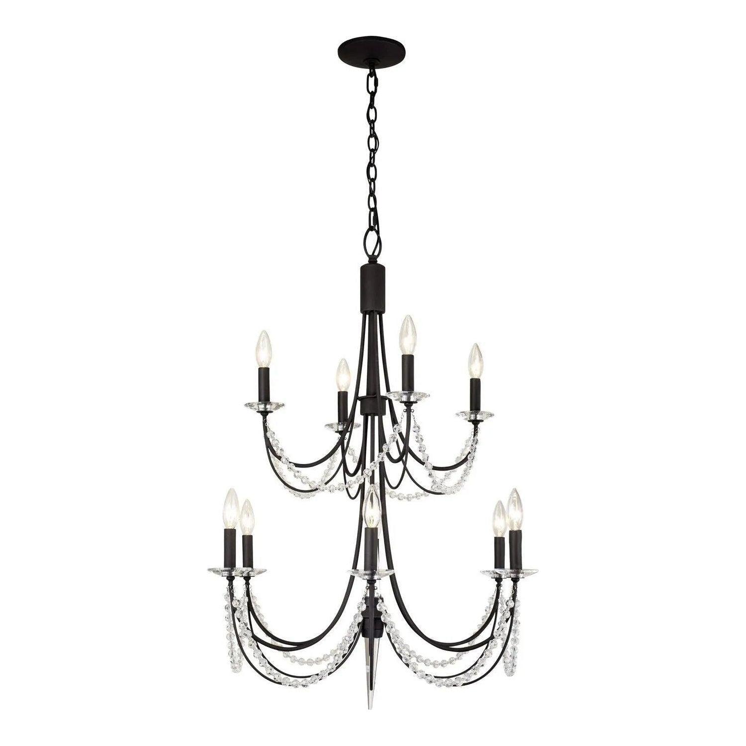 Varaluz - Brentwood 2-Tier Chandelier - 350C10CB - Canada Light Shop