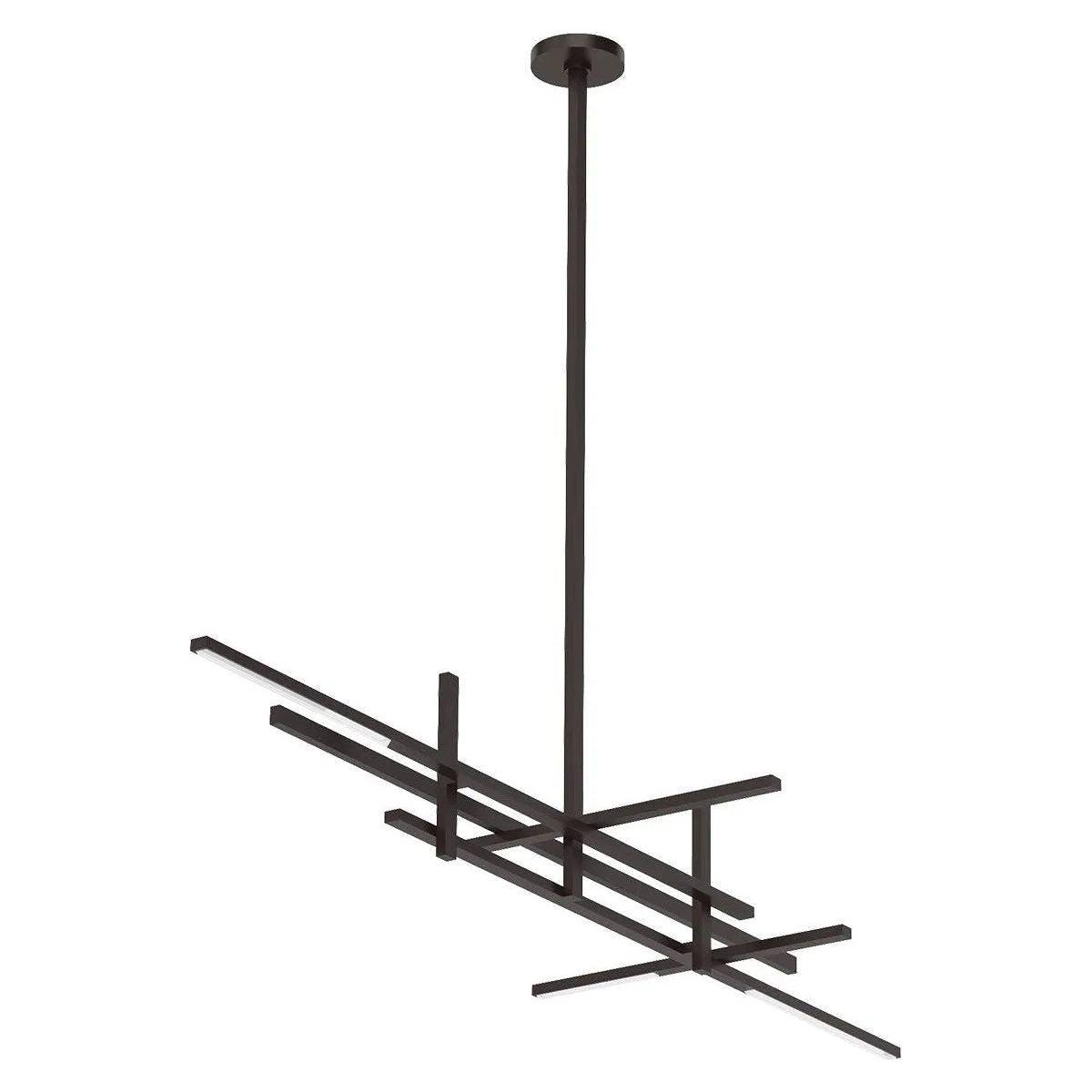 Visual Comfort Modern Collection - Cityscape LED Linear Chandelier SLLS56227CC - SLLS56227CCBZ - Canada Light Shop