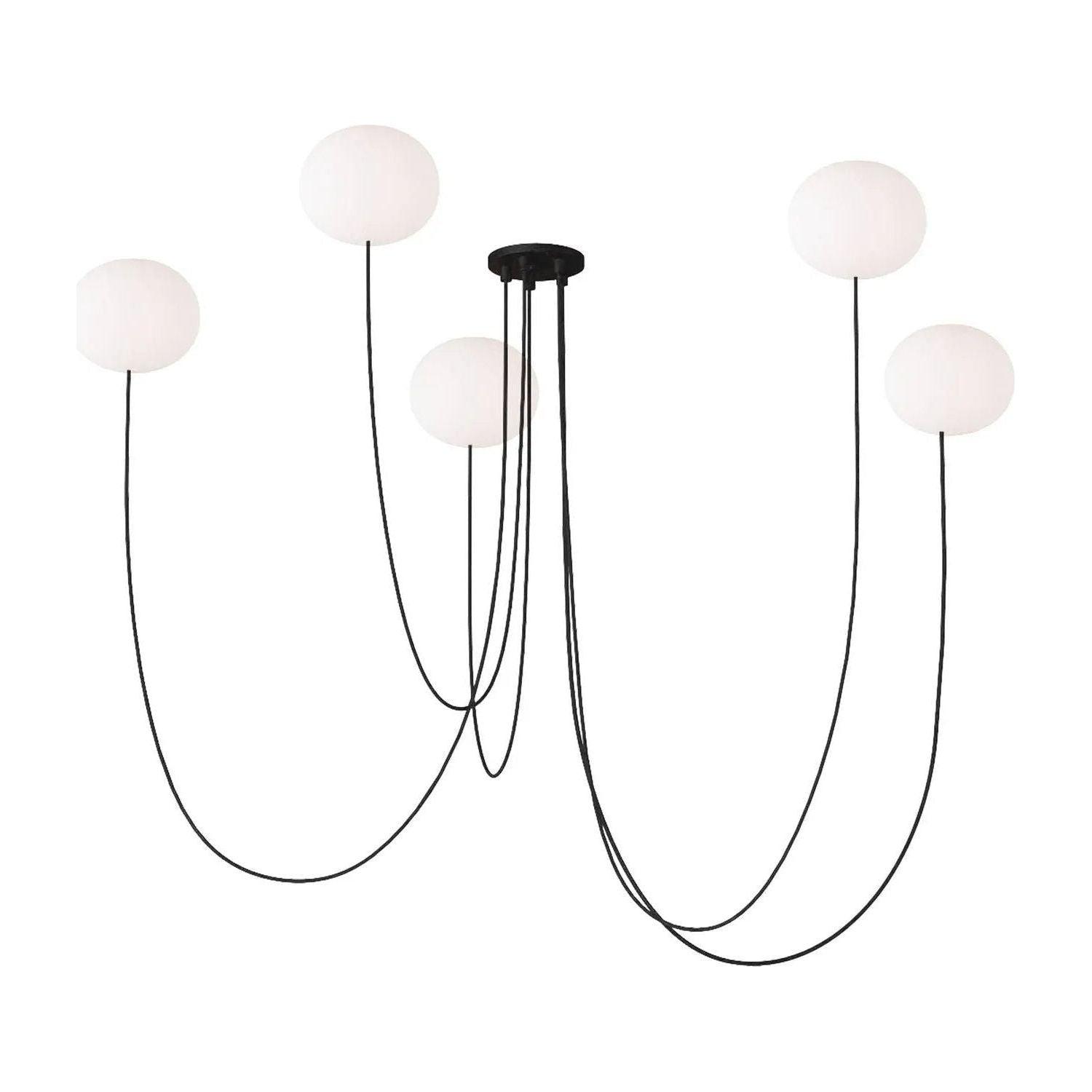 Visual Comfort Modern Collection - Helium LED 5 Light Chandelier - PBCH36027OPB - Canada Light Shop