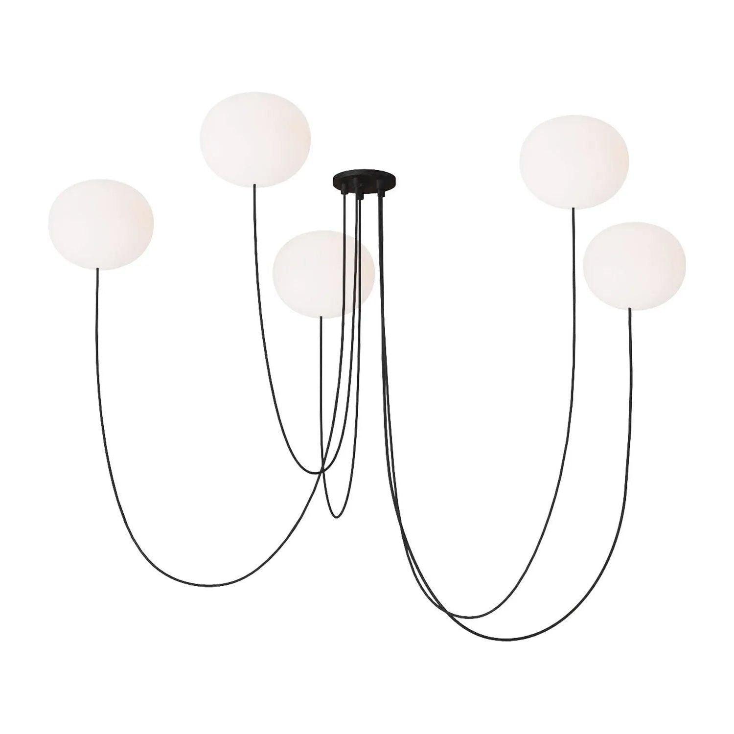 Visual Comfort Modern Collection - Helium LED 5 Light Chandelier - PBCH36427OPB - Canada Light Shop