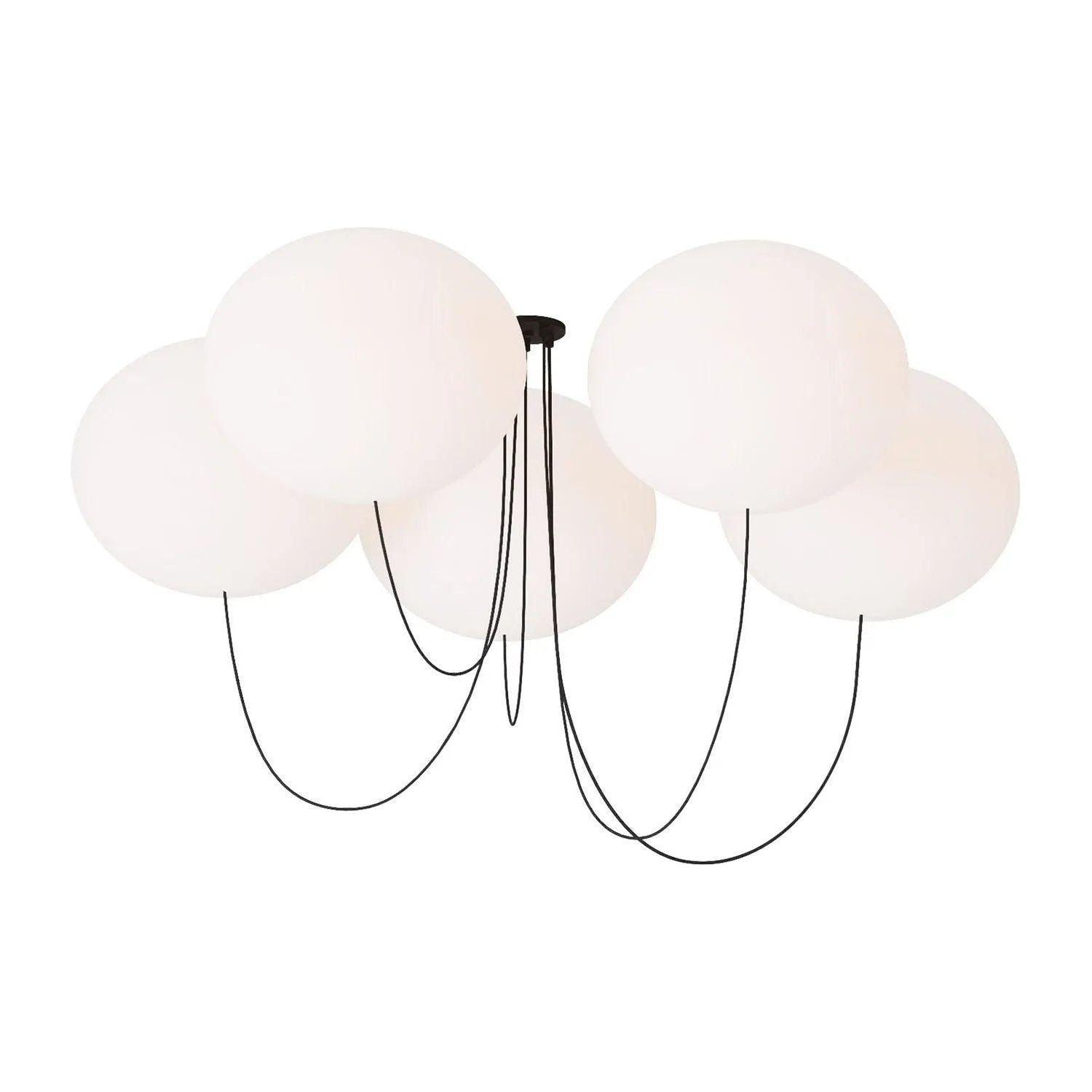 Visual Comfort Modern Collection - Helium LED 5 Light Chandelier - PBCH37227OPB - Canada Light Shop