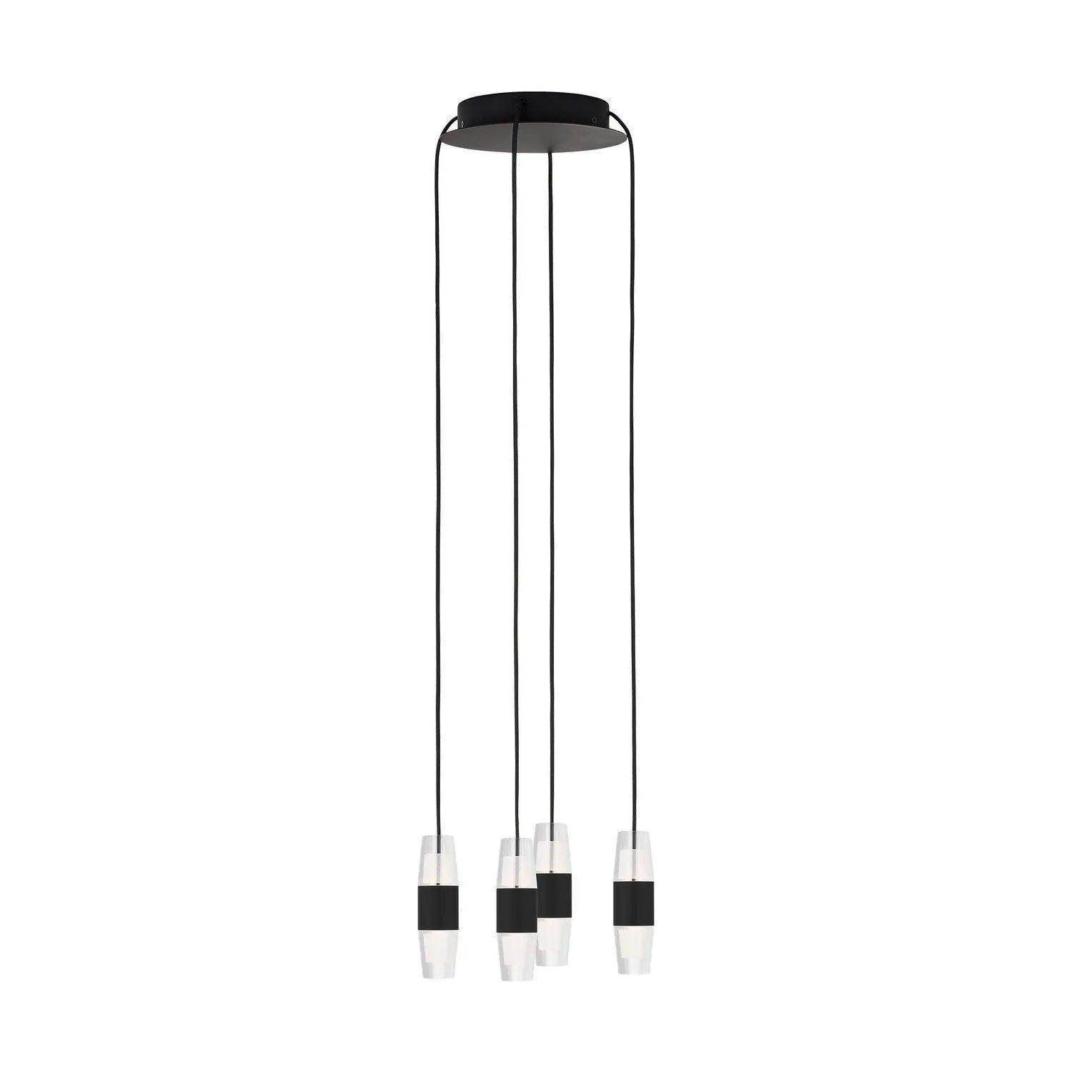 Visual Comfort Modern Collection - Lassell LED Short Multi-Light Pendant - SLCH38327B - Canada Light Shop