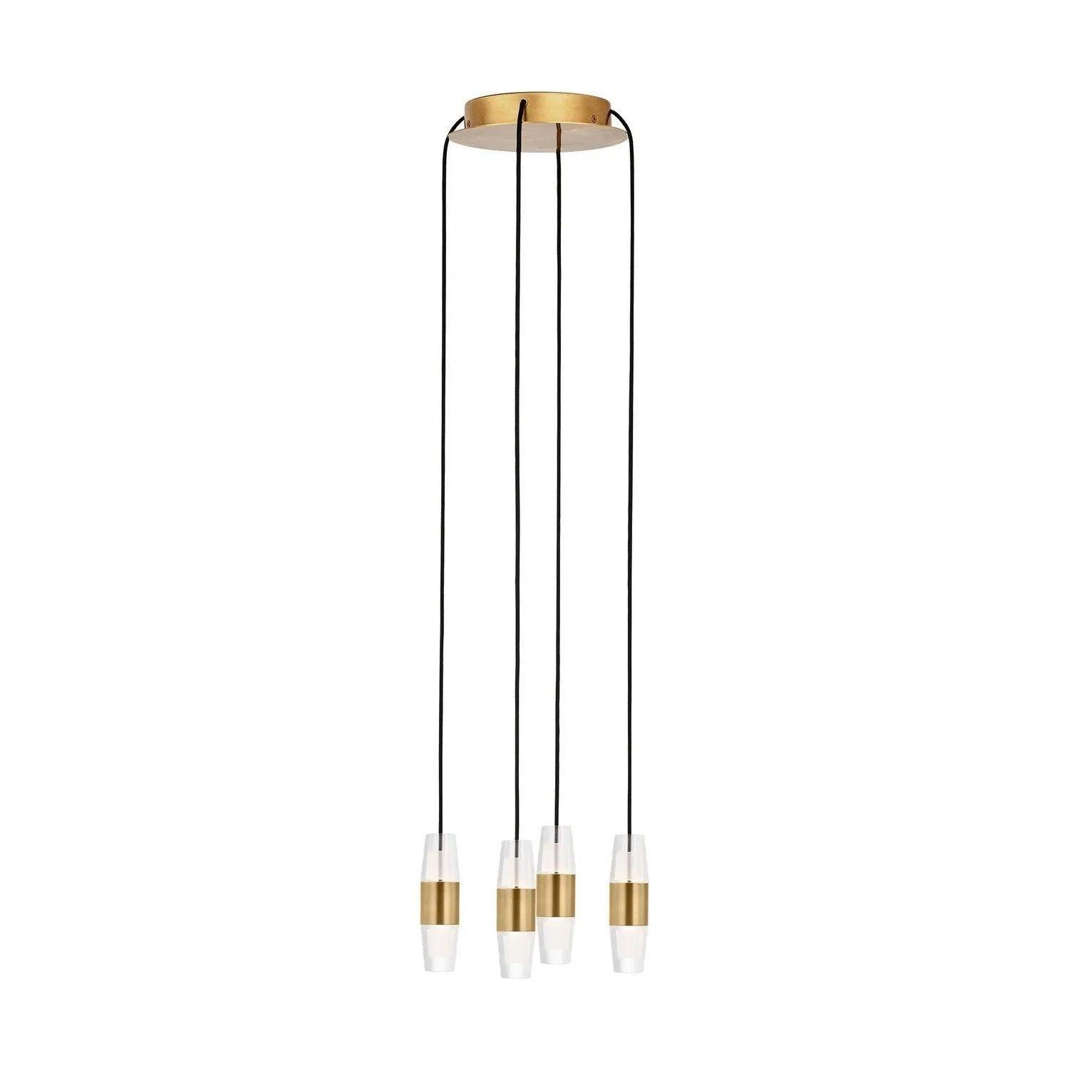 Visual Comfort Modern Collection - Lassell LED Short Multi-Light Pendant - SLCH38327NB - Canada Light Shop