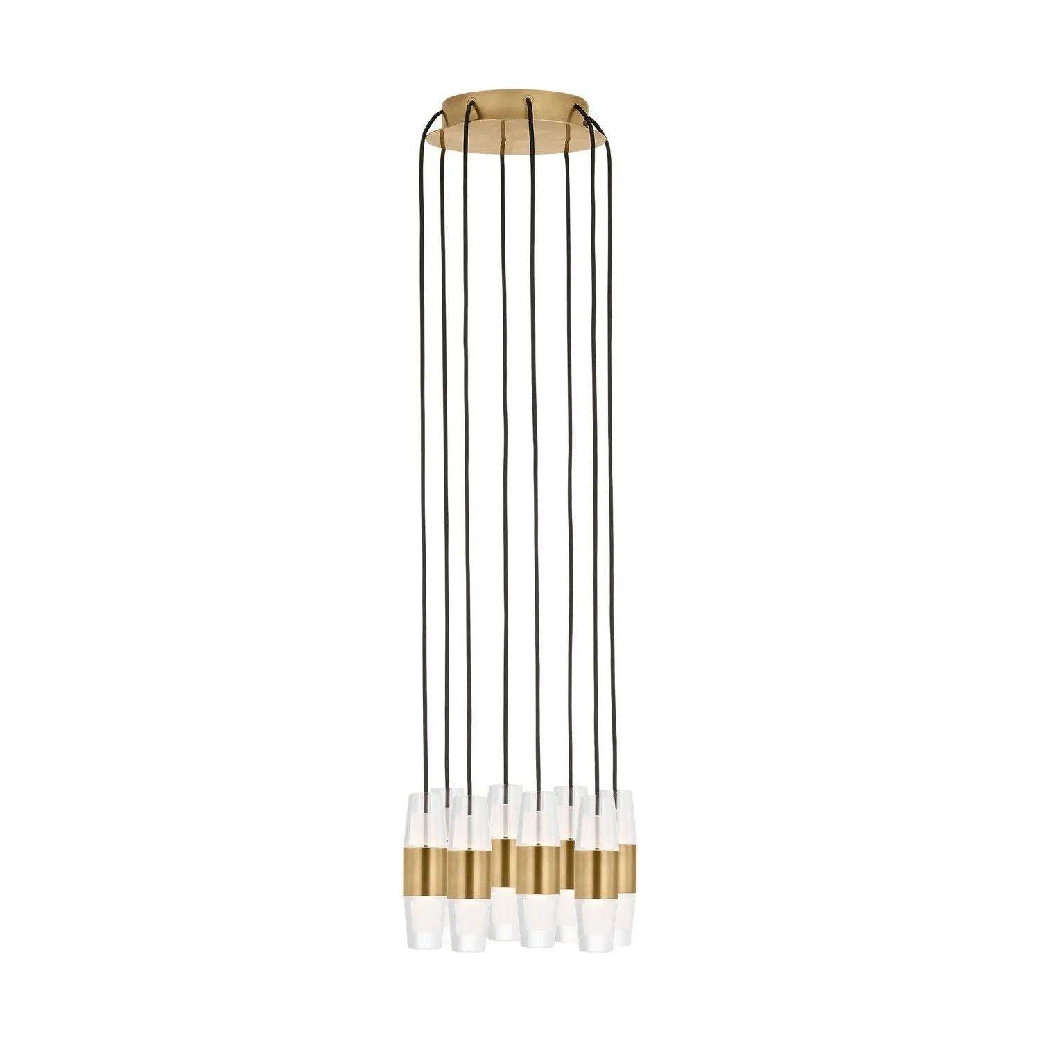 Visual Comfort Modern Collection - Lassell LED Short Multi-Light Pendant - SLCH38527NB - Canada Light Shop