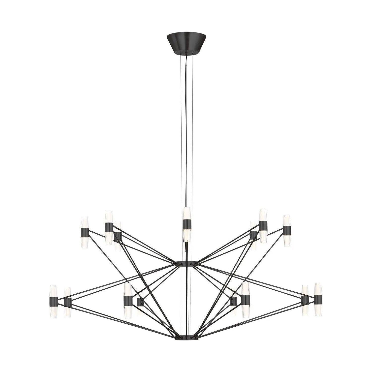 Visual Comfort Modern Collection - Lassell LED Tiered Chandelier - SLCH24727BZ - Canada Light Shop