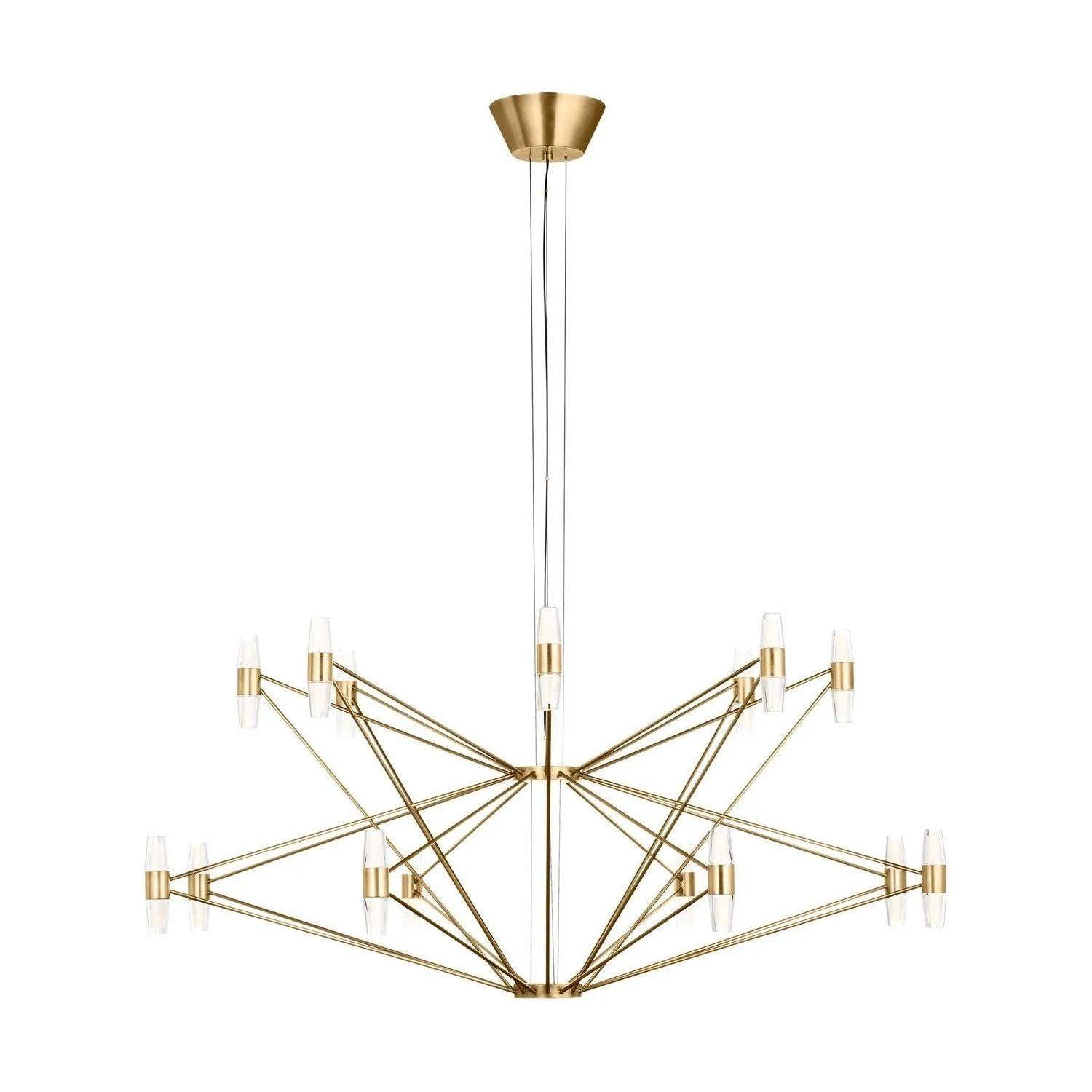 Visual Comfort Modern Collection - Lassell LED Tiered Chandelier - SLCH24727NB - Canada Light Shop