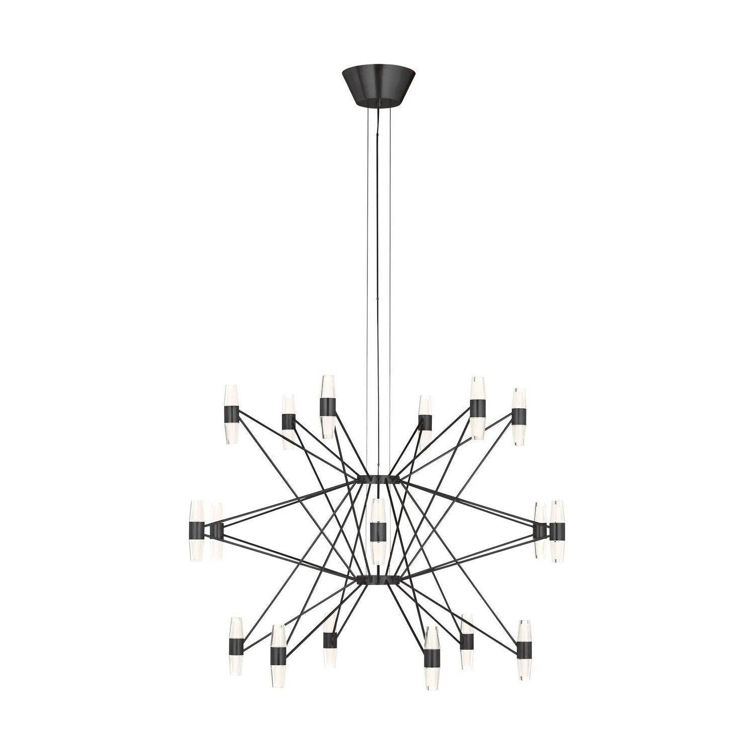 Visual Comfort Modern Collection - Lassell LED Tiered Chandelier - SLCH24827BZ - Canada Light Shop