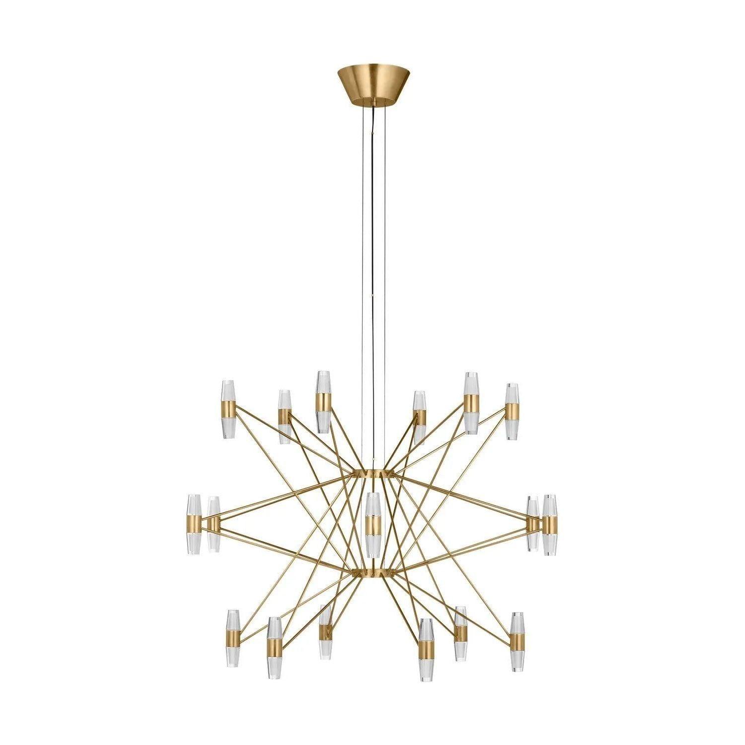 Visual Comfort Modern Collection - Lassell LED Tiered Chandelier - SLCH24827NB - Canada Light Shop