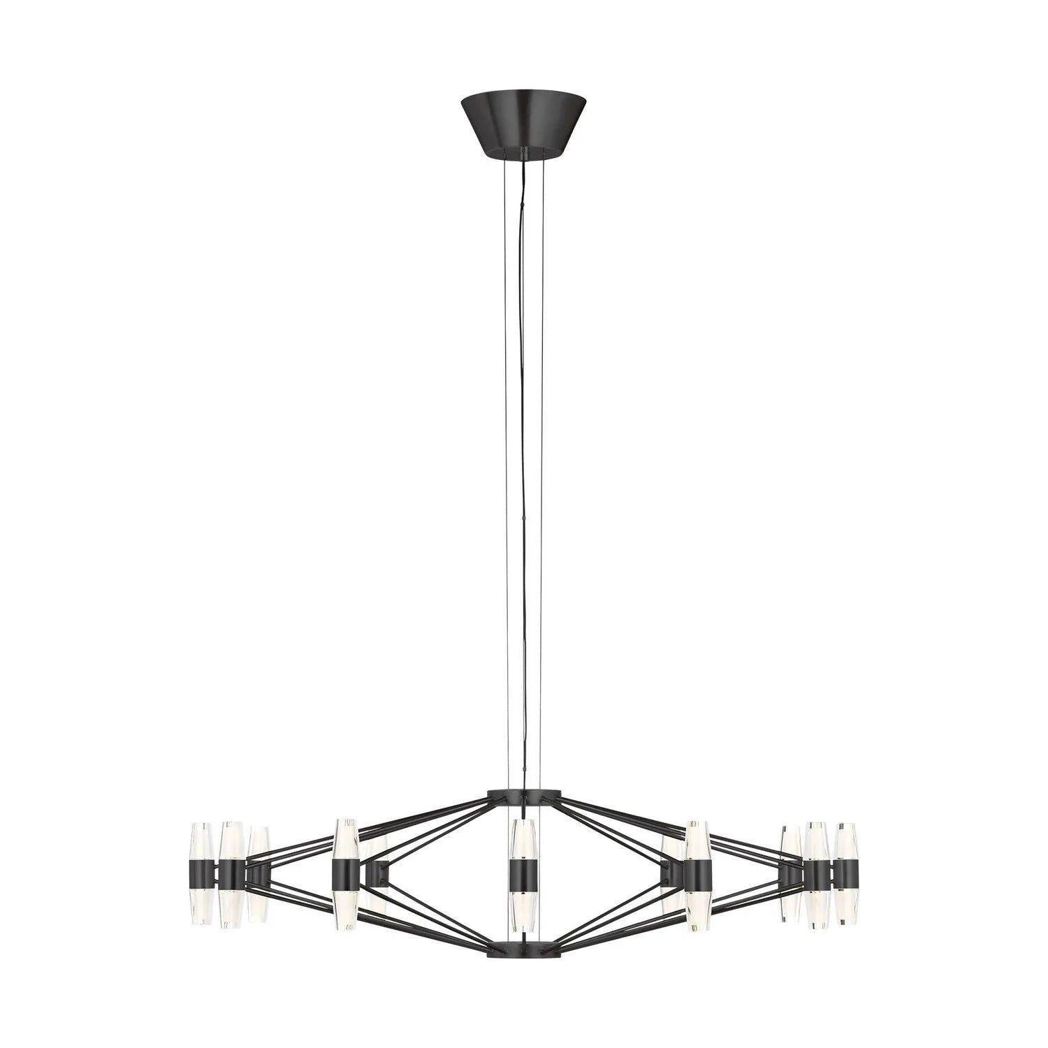 Visual Comfort Modern Collection - Lassell LED Tiered Chandelier - SLCH24927BZ - Canada Light Shop