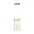 Visual Comfort Modern Collection - Pylon Crystal LED Multi-Light Pendant - 700TRSPPYLC4RNB-LED930 - Canada Light Shop