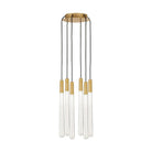 Visual Comfort Modern Collection - Pylon Crystal LED Multi-Light Pendant - 700TRSPPYLC6RNB-LED930 - Canada Light Shop
