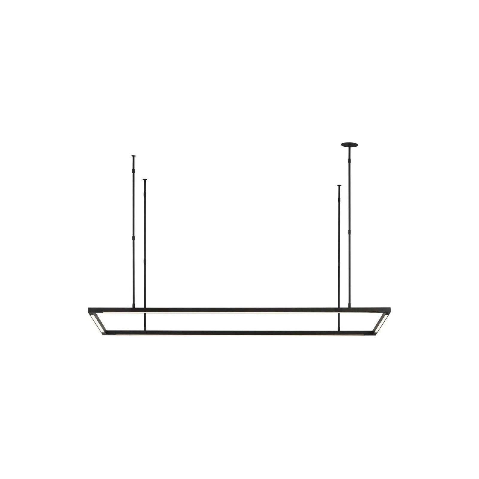 Visual Comfort Modern Collection - Stagger Rectangular LED Linear Suspension - 700LSSTG50B-LED927 - Canada Light Shop