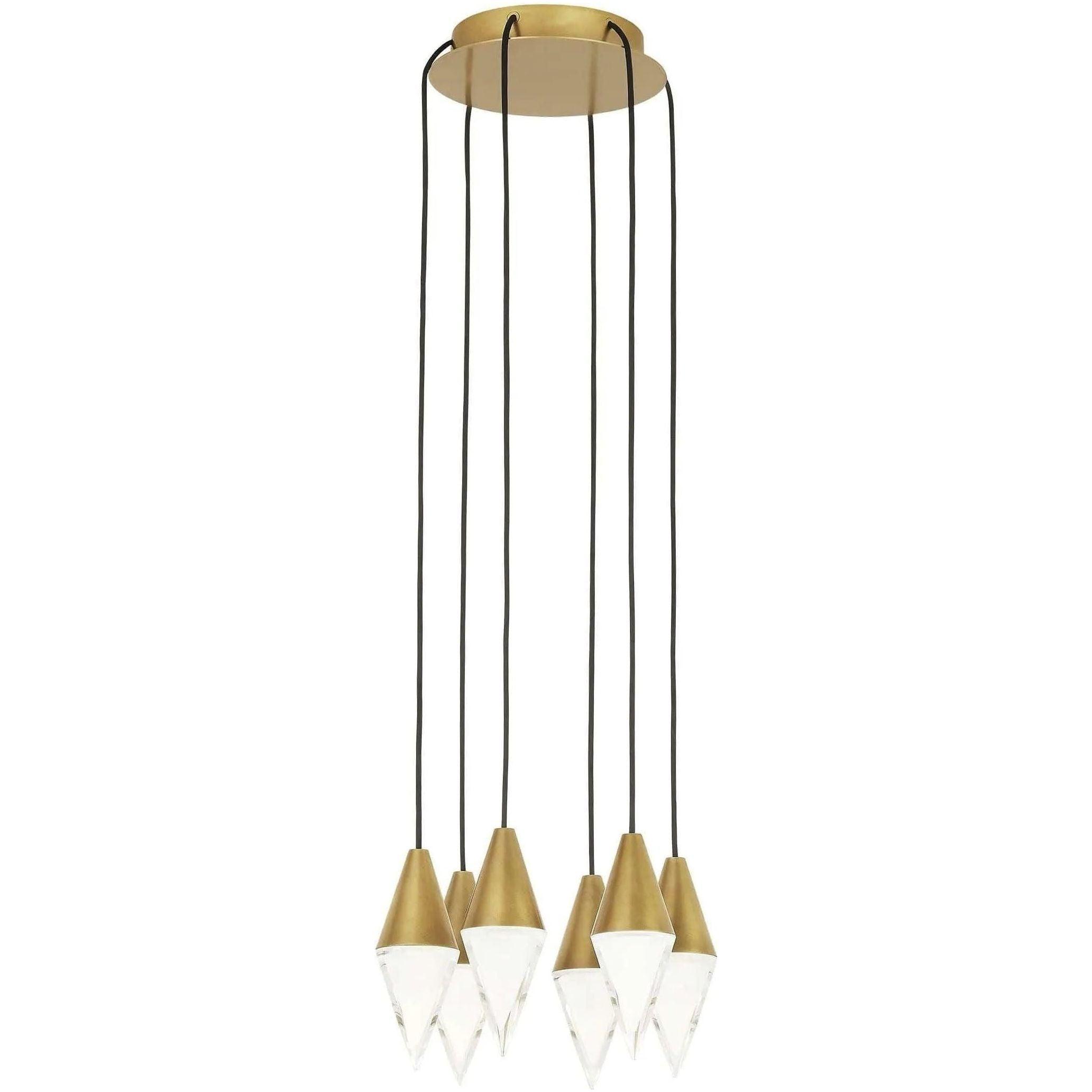 Visual Comfort Modern Collection - Turret LED Chandelier - 700TRSPTRT6RNB-LED930 - Canada Light Shop
