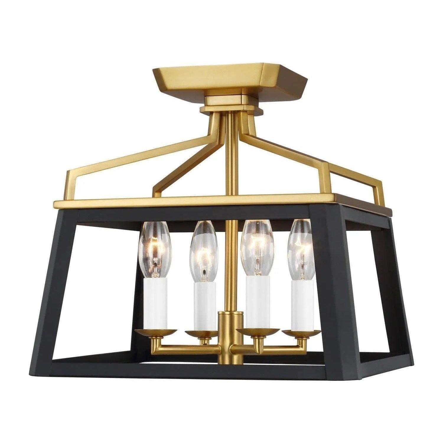 Visual Comfort Studio Collection - Carlow Flush Mount - CF1084MBKBBS - Canada Light Shop