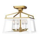 Visual Comfort Studio Collection - Carlow Flush Mount - CF1084MWTBBS - Canada Light Shop