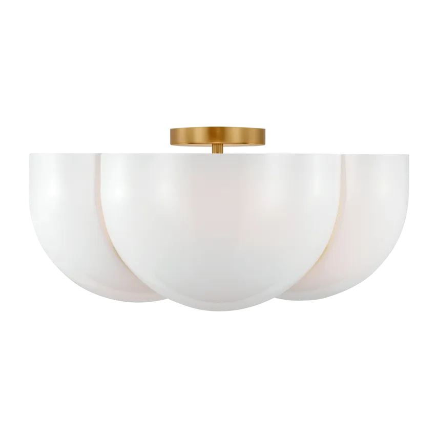 Visual Comfort Studio Collection - Cheverny Semi-Flush Mount - LXF1004BBS - Canada Light Shop