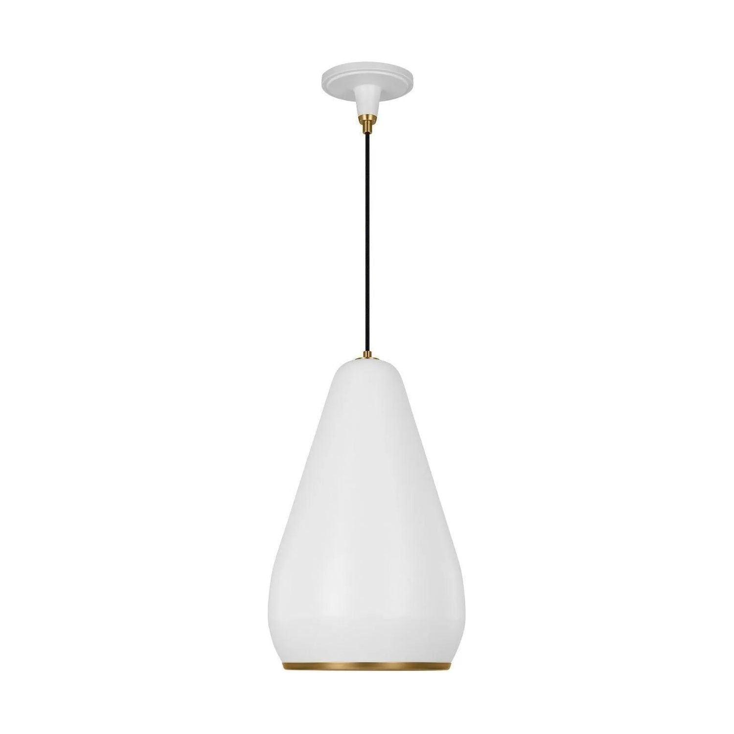 Visual Comfort Studio Collection - Clasica Small Pendant - TP1141MWTBBS - Canada Light Shop