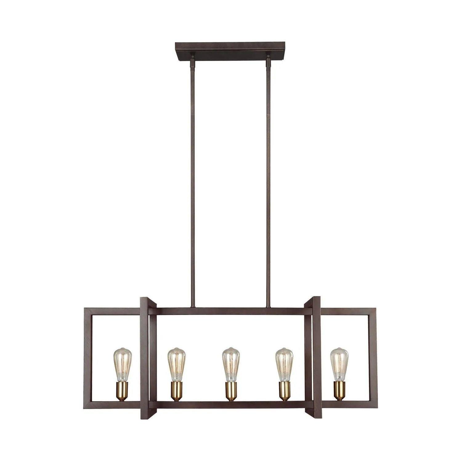 Visual Comfort Studio Collection - Finnegan Island Chandelier - F3147/5NWB - Canada Light Shop