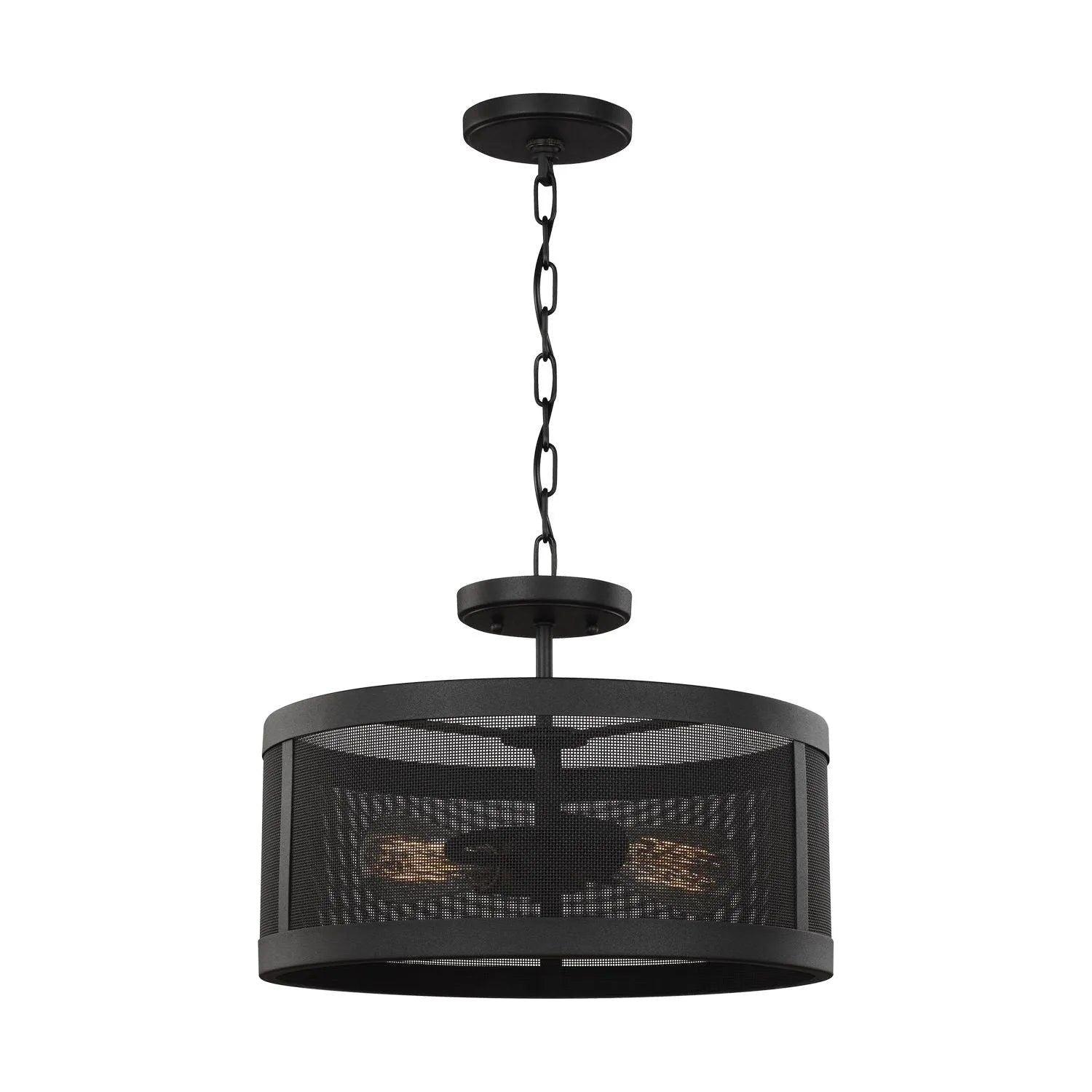 Visual Comfort Studio Collection - Gereon Semi-Flush Convertible Pendant - 7728502-12 - Canada Light Shop