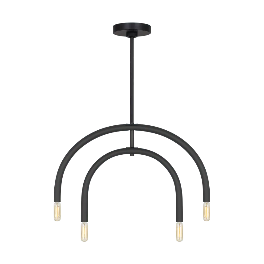 Visual Comfort Studio Collection - Hadden Chandelier - DJC1104MBK - Canada Light Shop