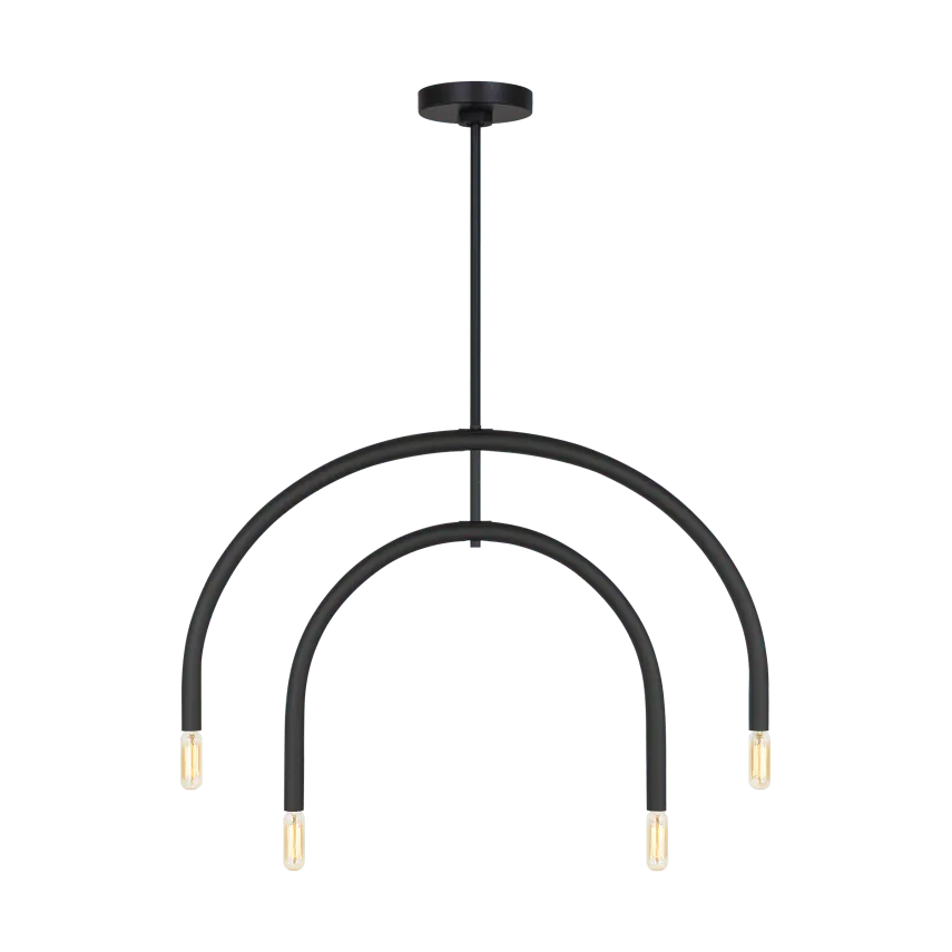 Visual Comfort Studio Collection - Hadden Chandelier - DJC1114MBK - Canada Light Shop