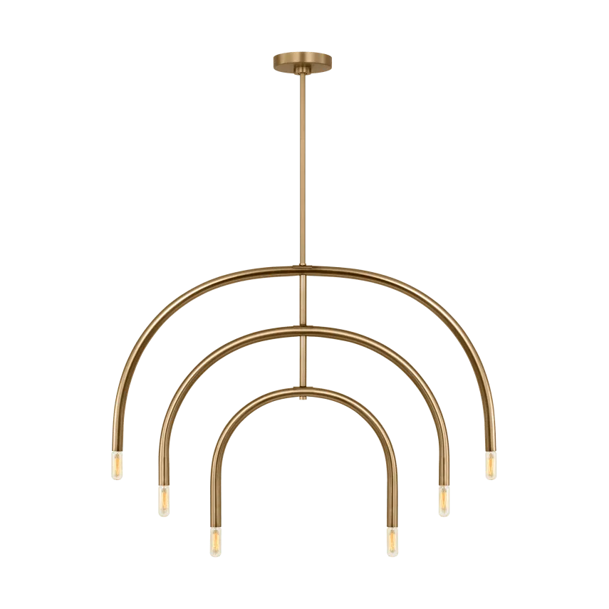 Visual Comfort Studio Collection - Hadden Chandelier - DJC1126SB - Canada Light Shop