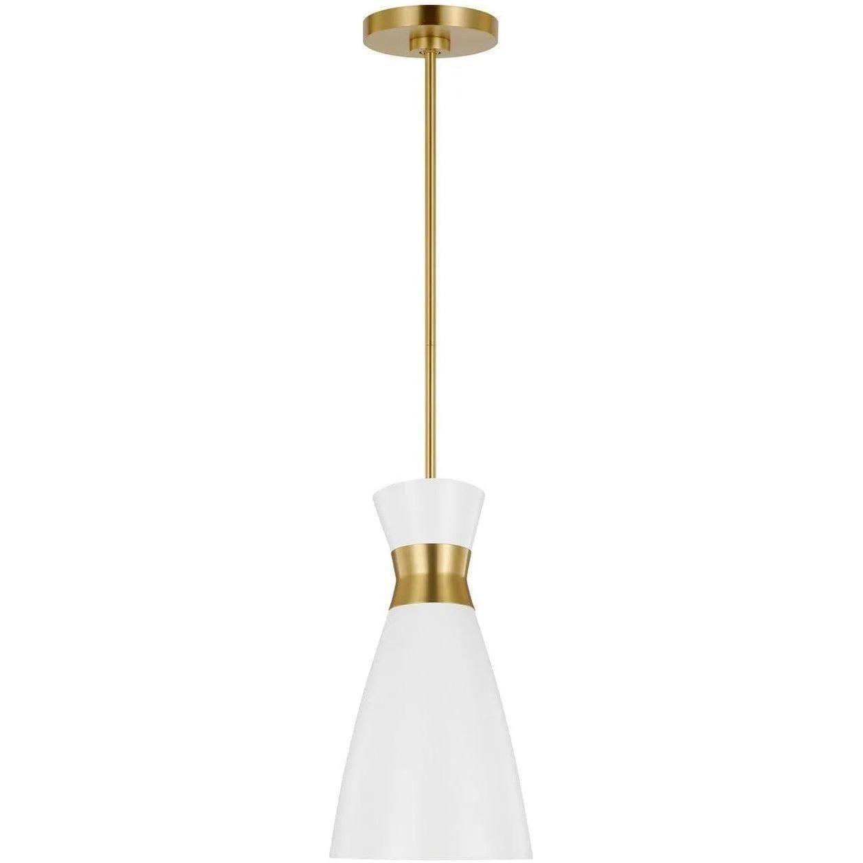 Visual Comfort Studio Collection - Heath Narrow Pendant - EP1221MWTBBS - Canada Light Shop