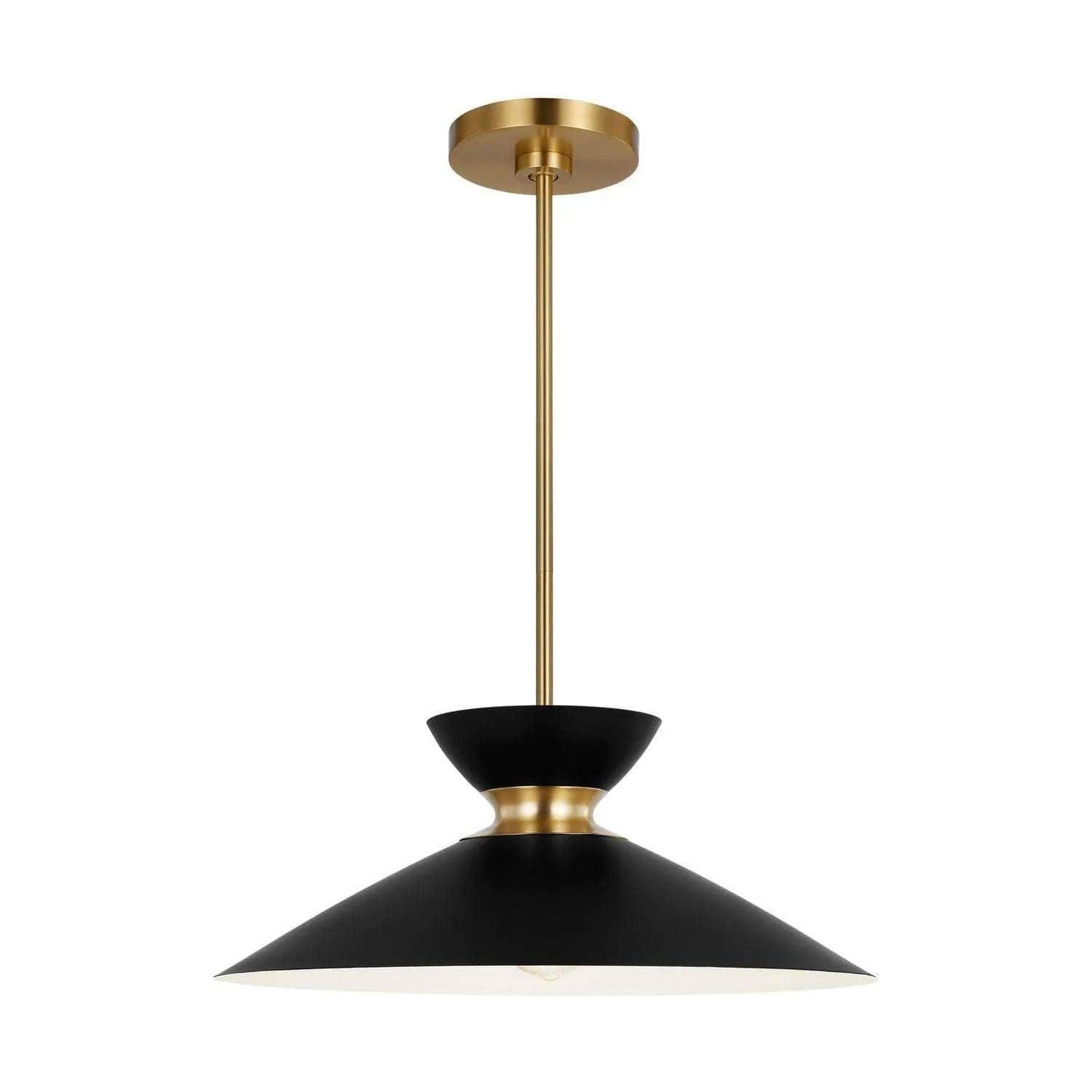 Visual Comfort Studio Collection - Heath Wide Pendant - EP1231MBKBBS - Canada Light Shop