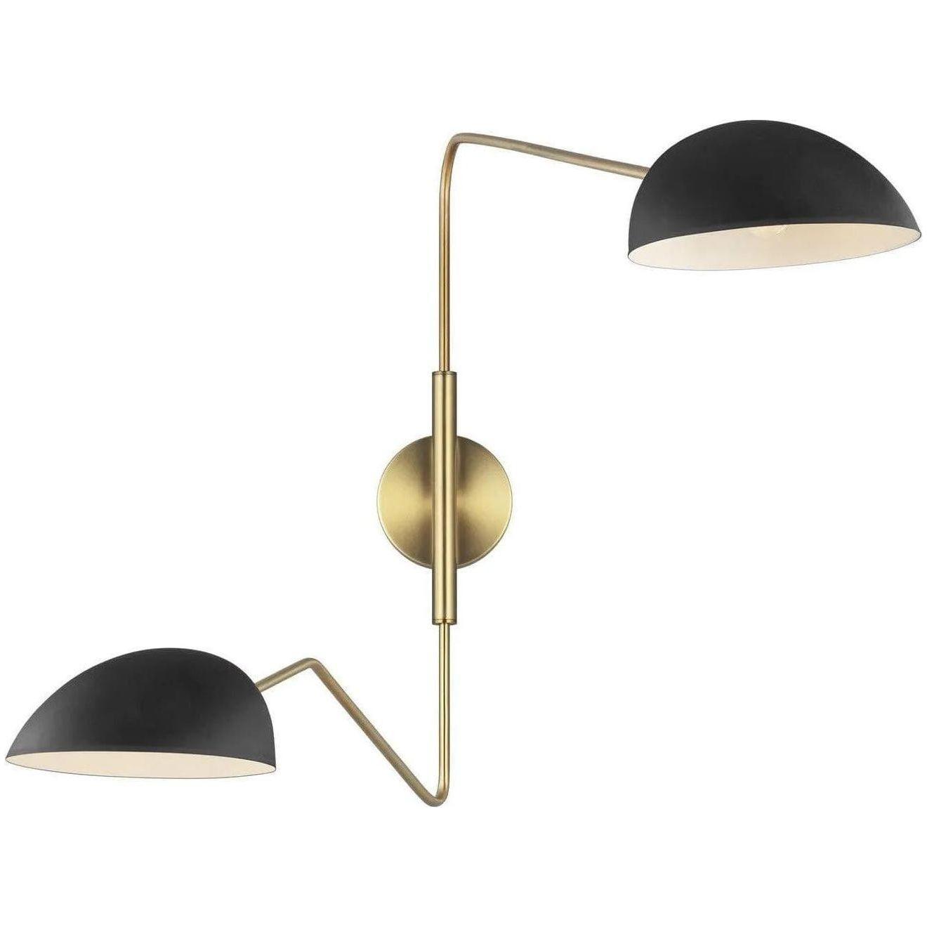 Visual Comfort Studio Collection - Jane Double Task Wall Sconce - EW1072MBK - Canada Light Shop