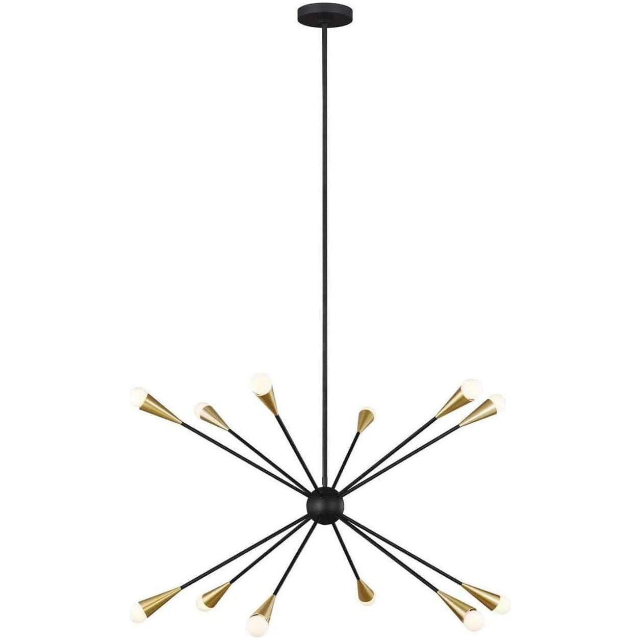 Visual Comfort Studio Collection - Jax Chandelier - EC10312MBK - Canada Light Shop