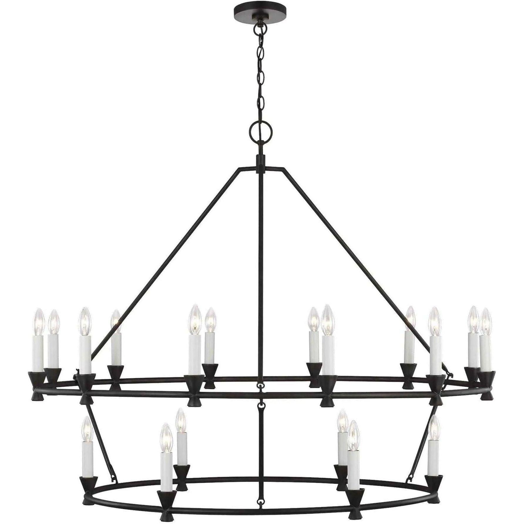 Visual Comfort Studio Collection - Keystone Two-Tier Chandelier - CC11818AI - Canada Light Shop