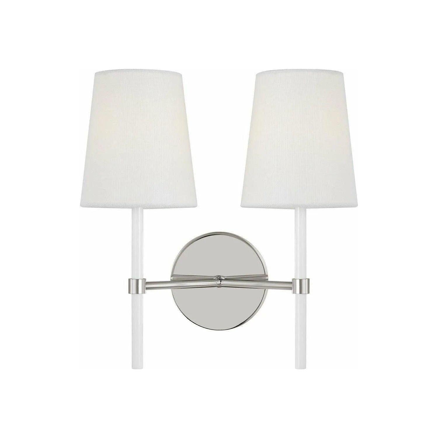 Visual Comfort Studio Collection - Monroe Double Wall Sconce - KSW1102PNGW - Canada Light Shop