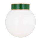 Visual Comfort Studio Collection - Monroe Semi-Flush Mount - KSF1051BBSGRN - Canada Light Shop