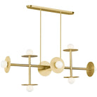Visual Comfort Studio Collection - Nodes Large Linear Chandelier - KC1008BBS - Canada Light Shop