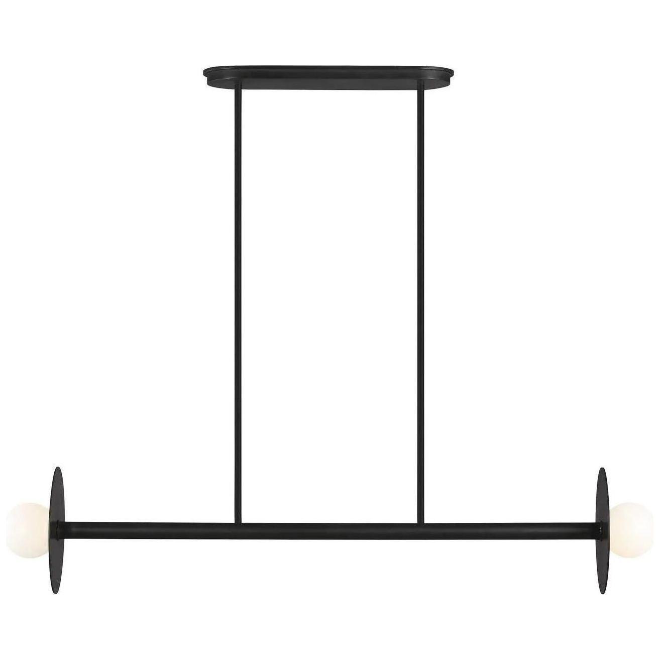 Visual Comfort Studio Collection - Nodes Medium Linear Chandelier - KC1012MBK - Canada Light Shop