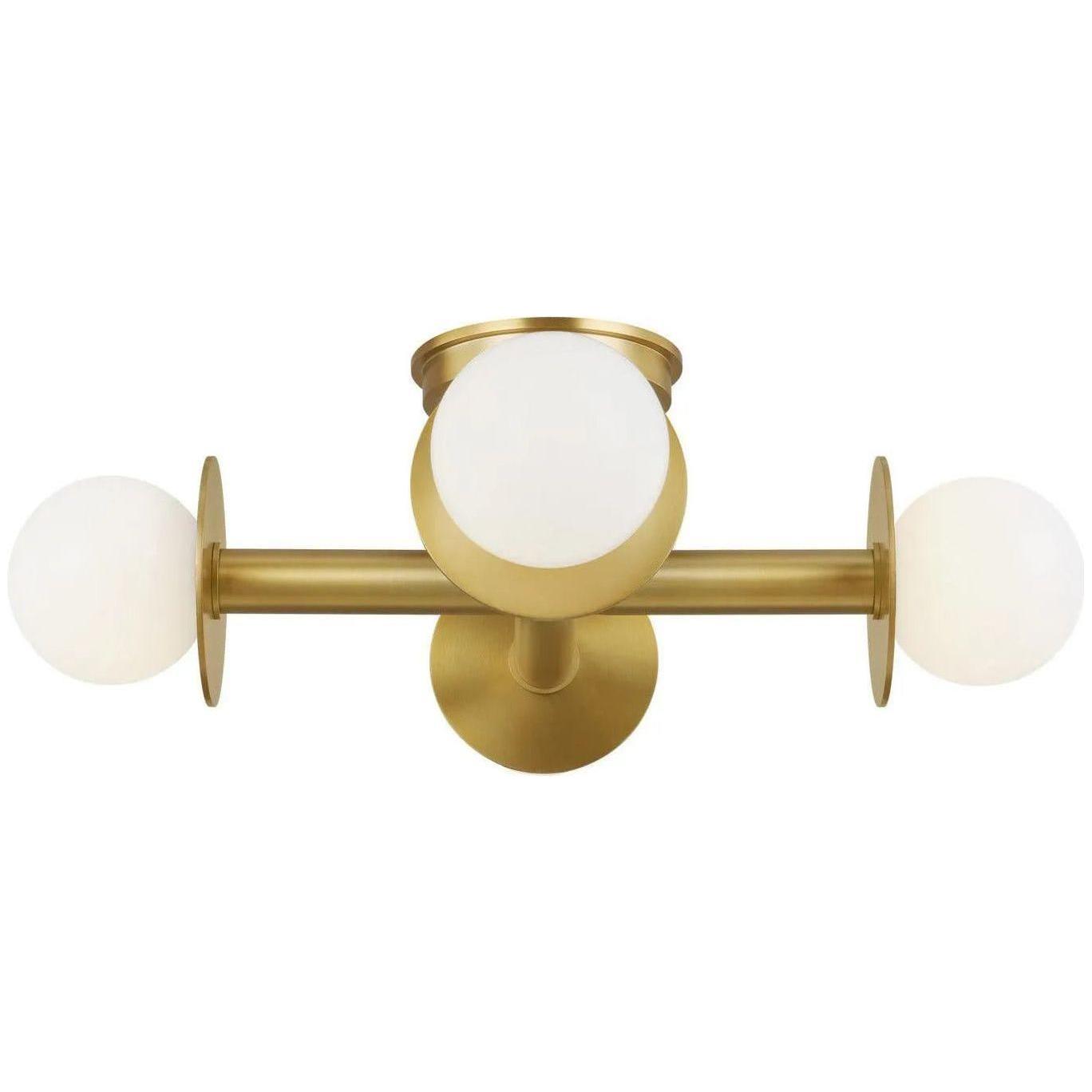 Visual Comfort Studio Collection - Nodes Semi-Flush Mount - KF1034BBS - Canada Light Shop
