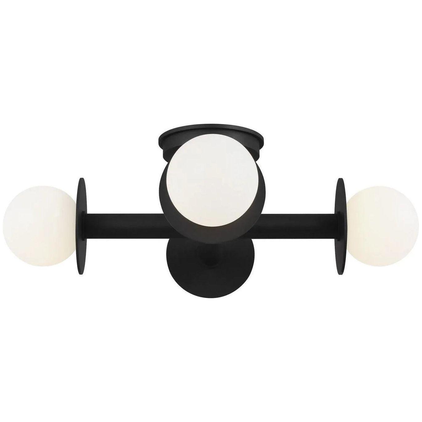 Visual Comfort Studio Collection - Nodes Semi-Flush Mount - KF1034MBK - Canada Light Shop