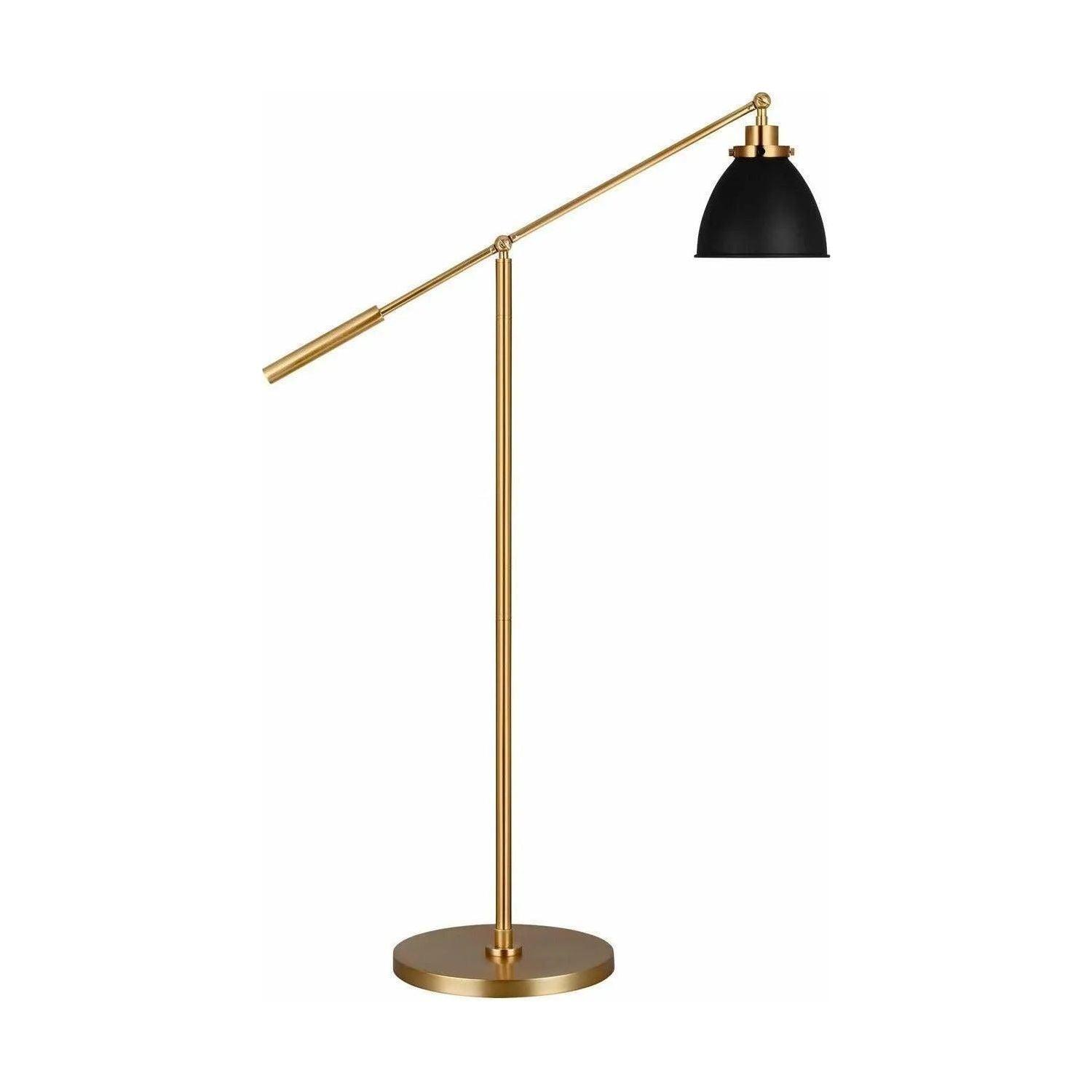 Visual Comfort Studio Collection - Wellfleet Dome Floor Lamp - CT1131MBKBBS1 - Canada Light Shop
