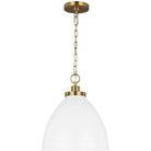 Visual Comfort Studio Collection - Wellfleet Dome Pendant - CP1291MWTBBS - Canada Light Shop