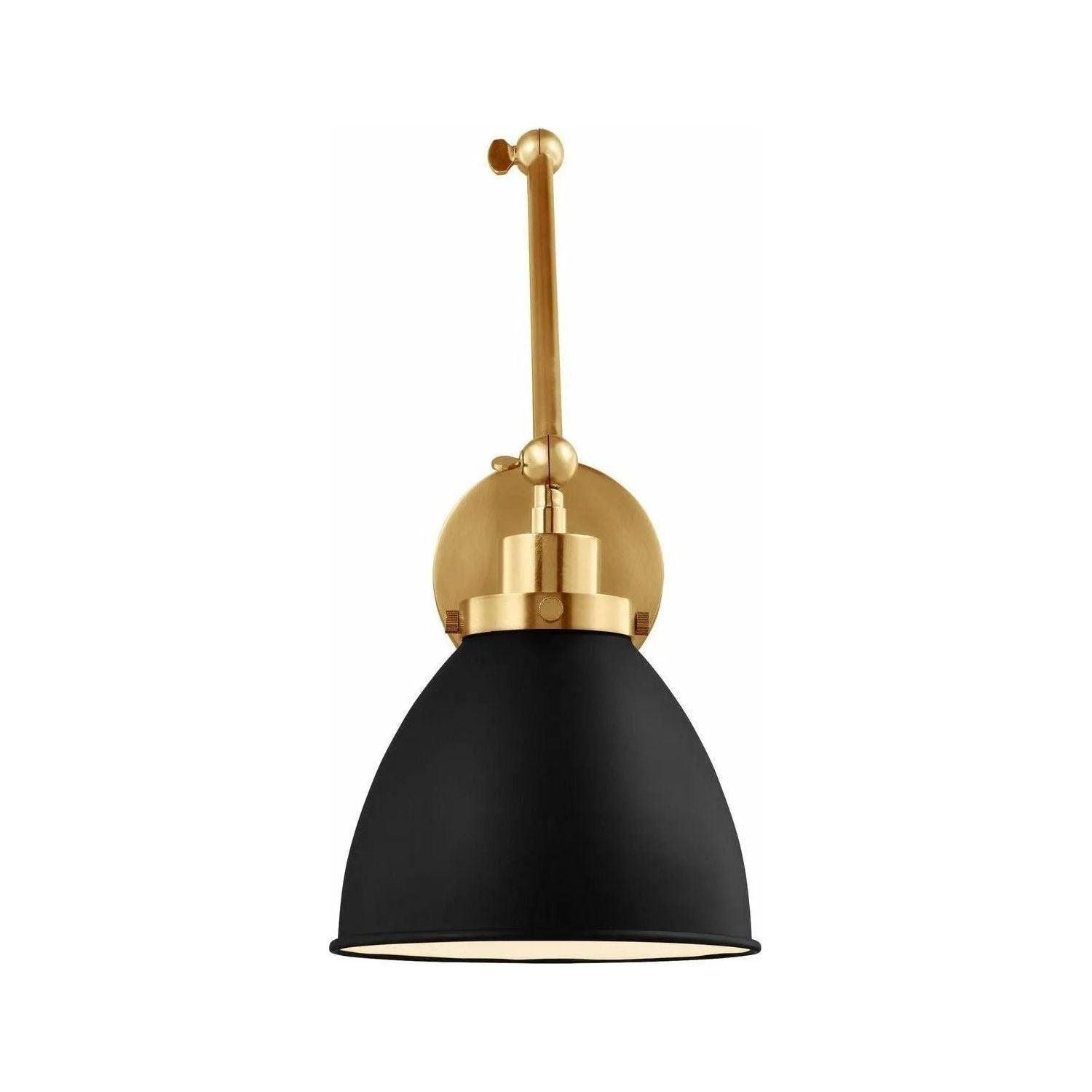 Visual Comfort Studio Collection - Wellfleet Double Arm Dome Wall Sconce - CW1161MBKBBS - Canada Light Shop