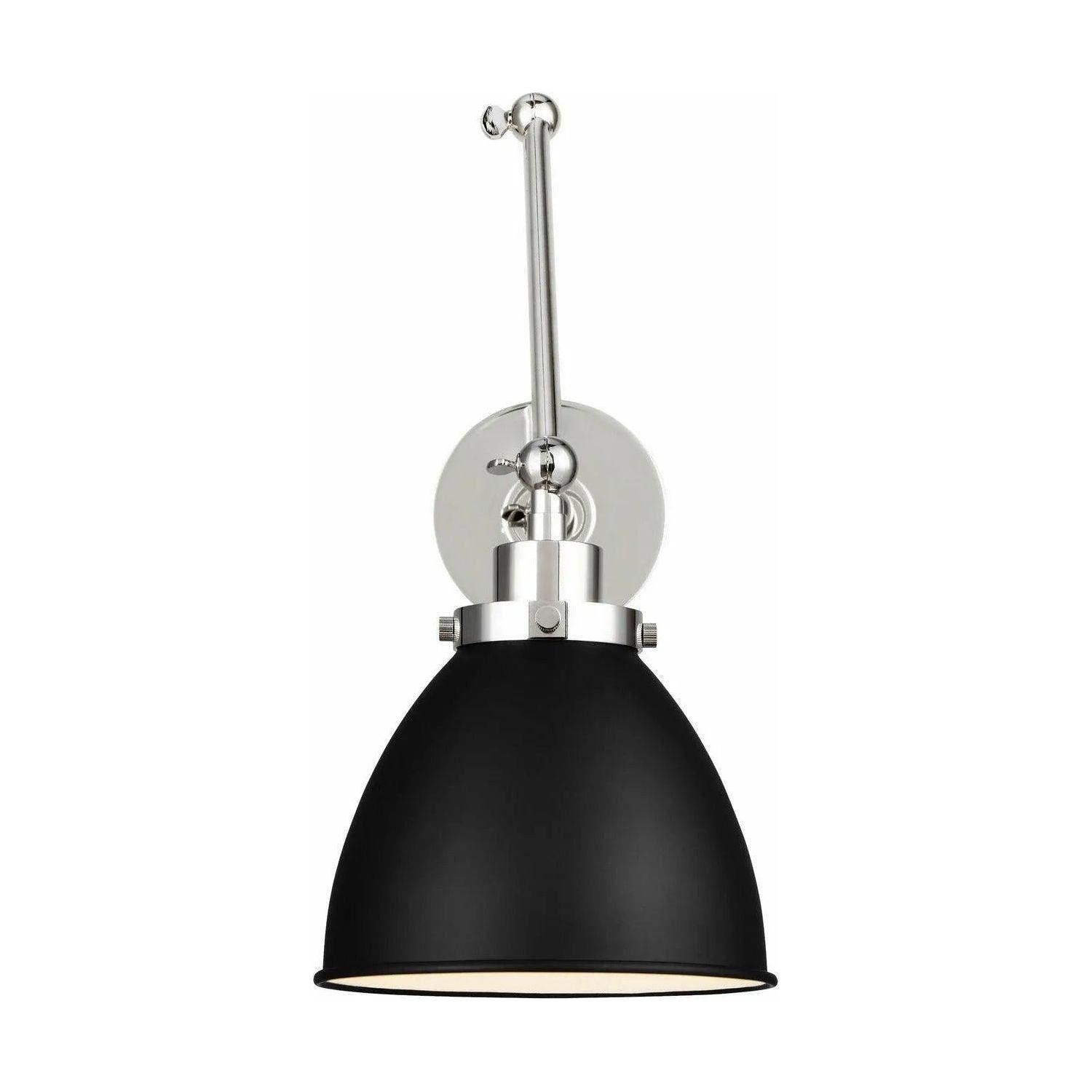 Visual Comfort Studio Collection - Wellfleet Double Arm Dome Wall Sconce - CW1161MBKPN - Canada Light Shop